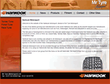 Tablet Screenshot of hankookmotorsport.com